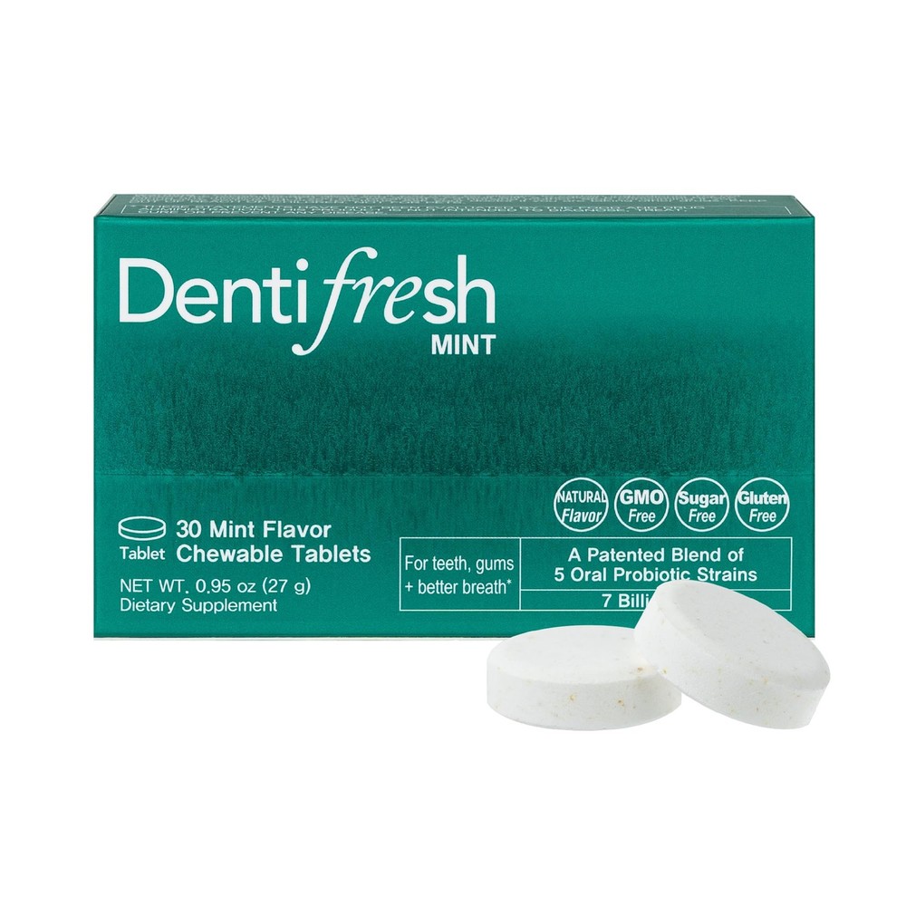 K-Nutra Dentifresh Mint Xylitol Tabs – Oral Probiotics for Bad Breath, Dry Mo…