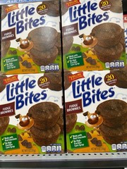 4 Boxes of Entenmann’s Little Bites Fudge Brownies Mini 9 oz 20 Ct Boxes Ready