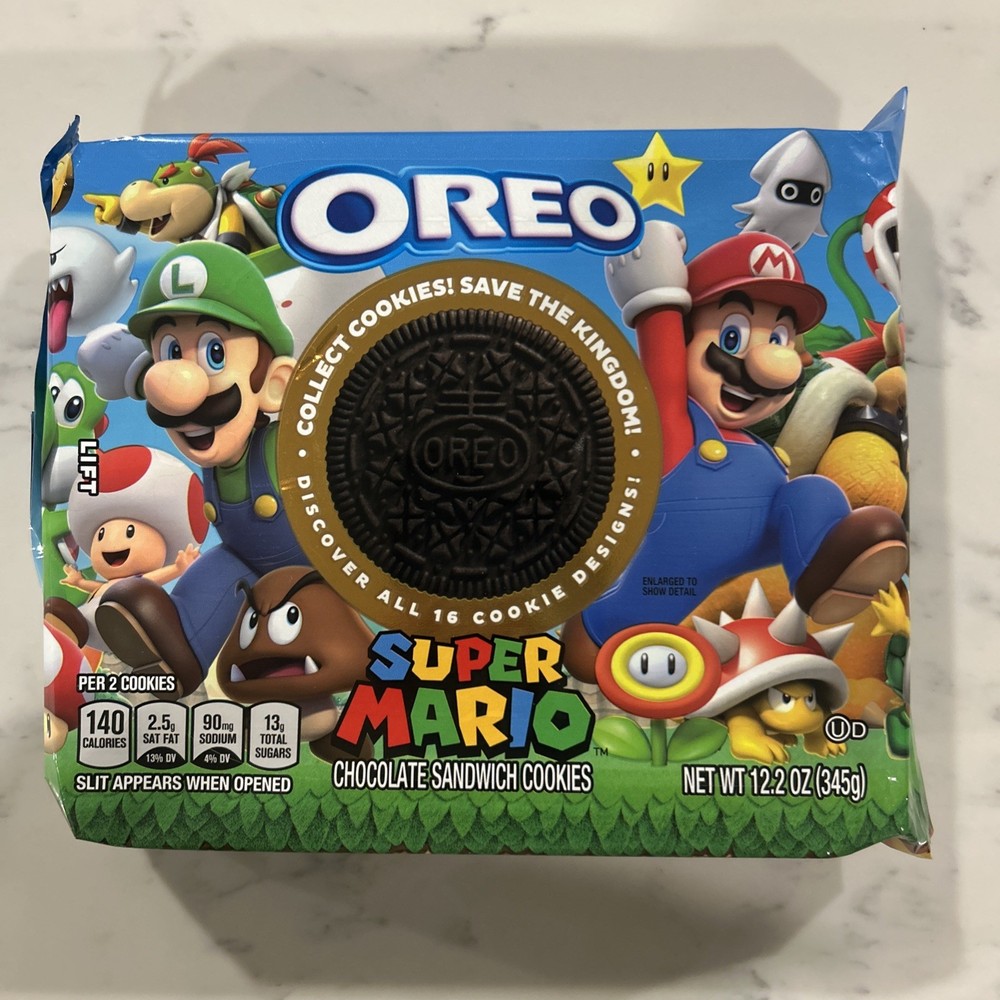 SUPER MARIO Oreo Limited Edition Sandwich Cookies 12.2oz (345g) NEW SEALED