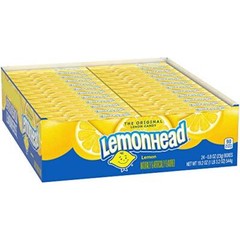 Lemonhead Candy 0.8 Ounce Box Pack of 24