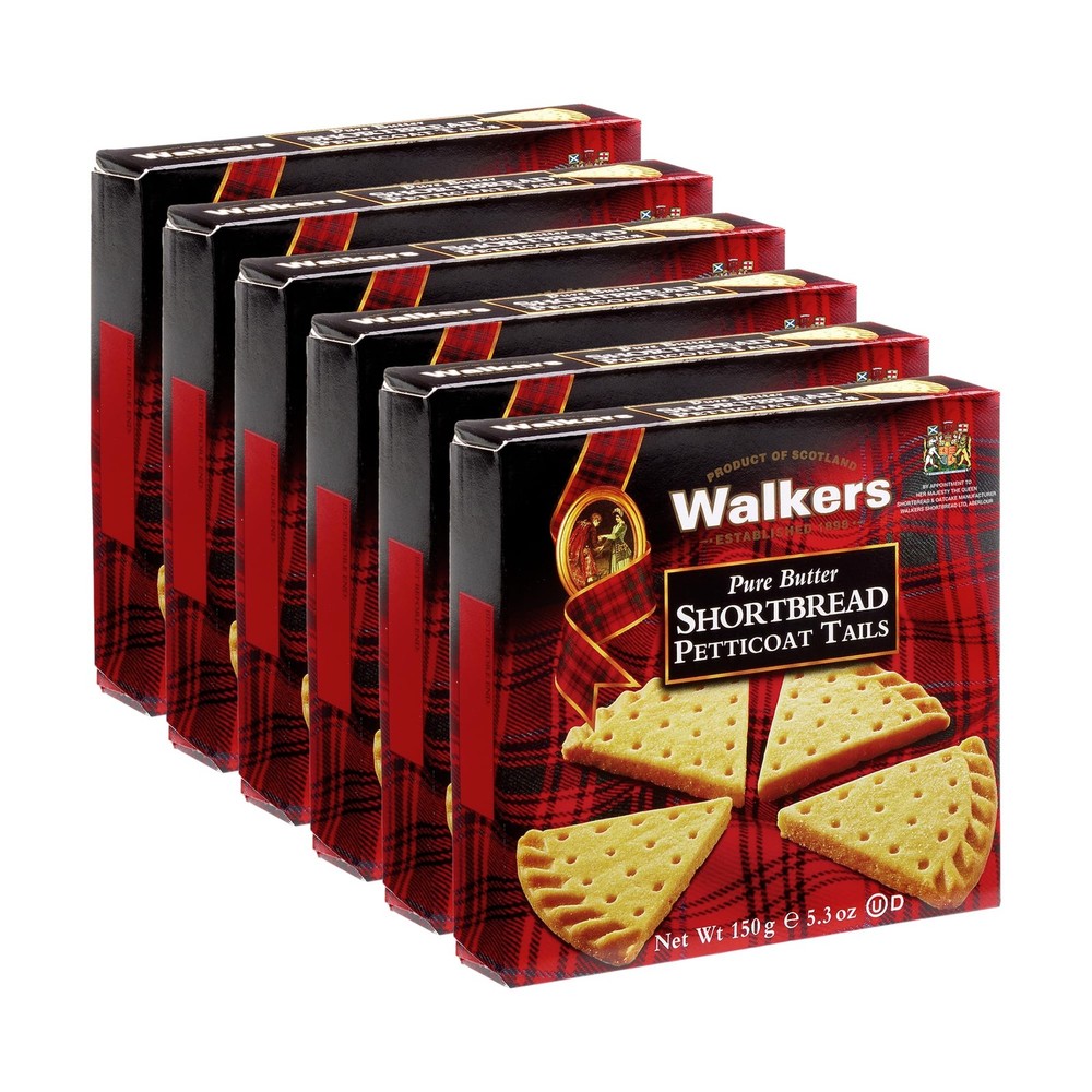 Walkers Pure Butter Shortbread Cookies Original Scottish Recipe 6 Boxes