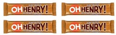 OH HENRY! Chocolate Bar with Reese’s Peanut Butter, 58g (4 Pack)