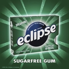 Eclipse Gum Spearmint Sugar Free Gum,18 Count (Pack of 8)