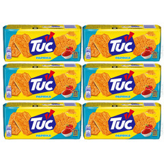 🌶️ 6x TUC Paprika Crackers 100g | Thin Crispy Oven-Baked LU