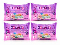 Lof of 4 Brach’s Classic Conversation Hearts Candy 10oz Bags BB 8/ 2027