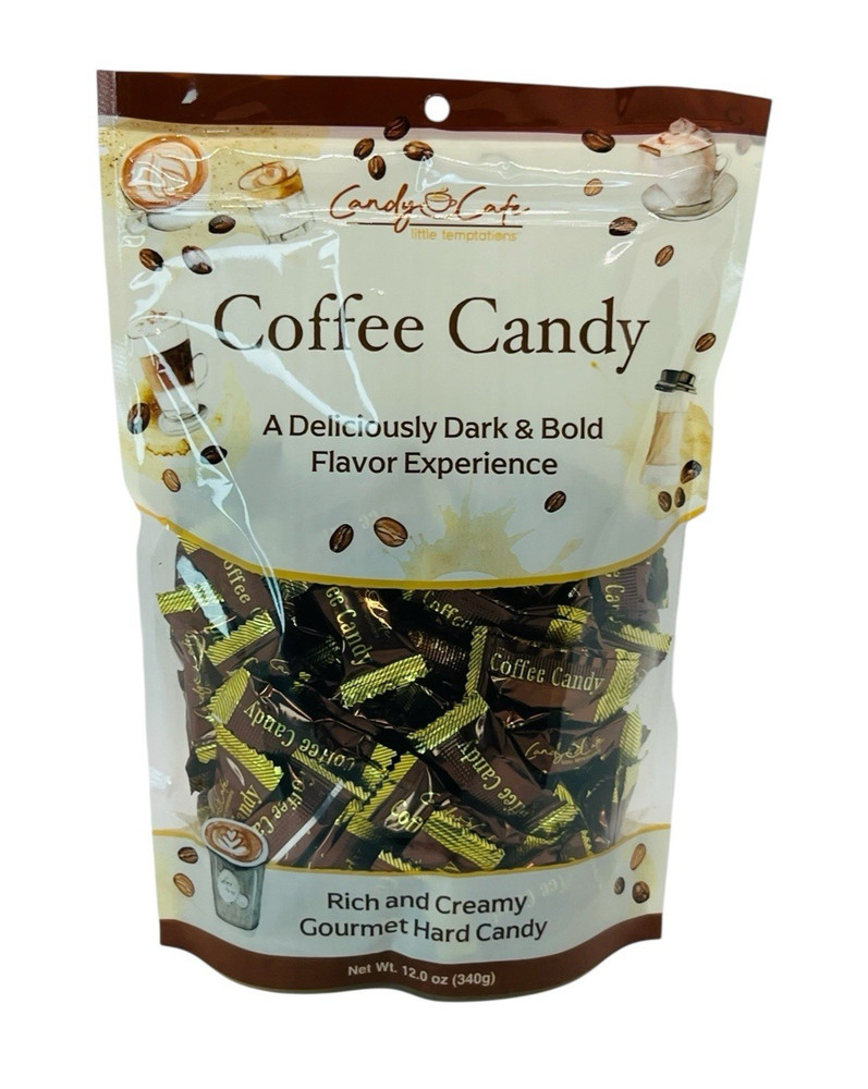 Candy Cafe Coffee Candy Rich & Creamy Gourmet Hard Candy 12 oz Made in Brazil