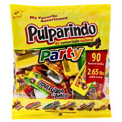 Pulparindo Party Bag 90 Count Assorted Tamarind Mexican Candy 2.65 lb