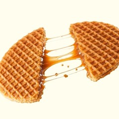 Luxuriously Chewy Dutch Caramel & Vanilla Stroopwafels – Healthy Snack 12 Pack