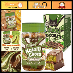 Gourmet Pistachio Spread with Roasted Phyllo Kataifi – Crunchy Chocolate Delight
