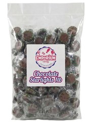 Chocolate Starlight Candy 1 lb – Bulk Minty Cocoa Hard Swirl 1