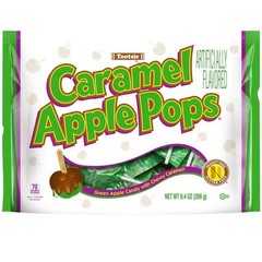 Tootsie Caramel Green Apple Pops – Made with Real Caramel – 9.4 oz Bag – NEW