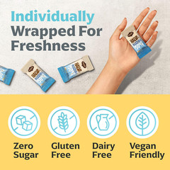 Halva Sugarless Tahini Bar Mini Snacks – Assortment of 15 Snack-Sized Vanilla Fl