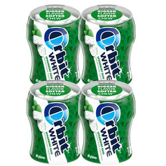 Orbit Gum White Spearmint Gum, 40 Piece Bottle (Pack of 6), Sugar Free Chewing G