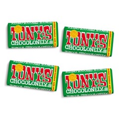 Tony’s Chocolonely Belgian Milk Chocolate Hazelnut Candy Bar for Snacks, Choc…