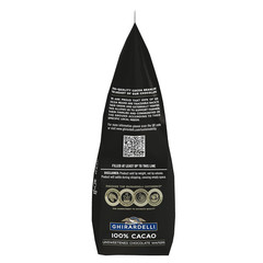 Ghirardelli Chocolate Company 100% Cacao Unsweetened Wafers, 5lb. Bag (Pack of 1