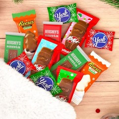 CHRISTMAS ASSORTED HERSHEY, REESE, YORK, KITKAT-BULK BAG PRICE LIMITED PICK NOW!