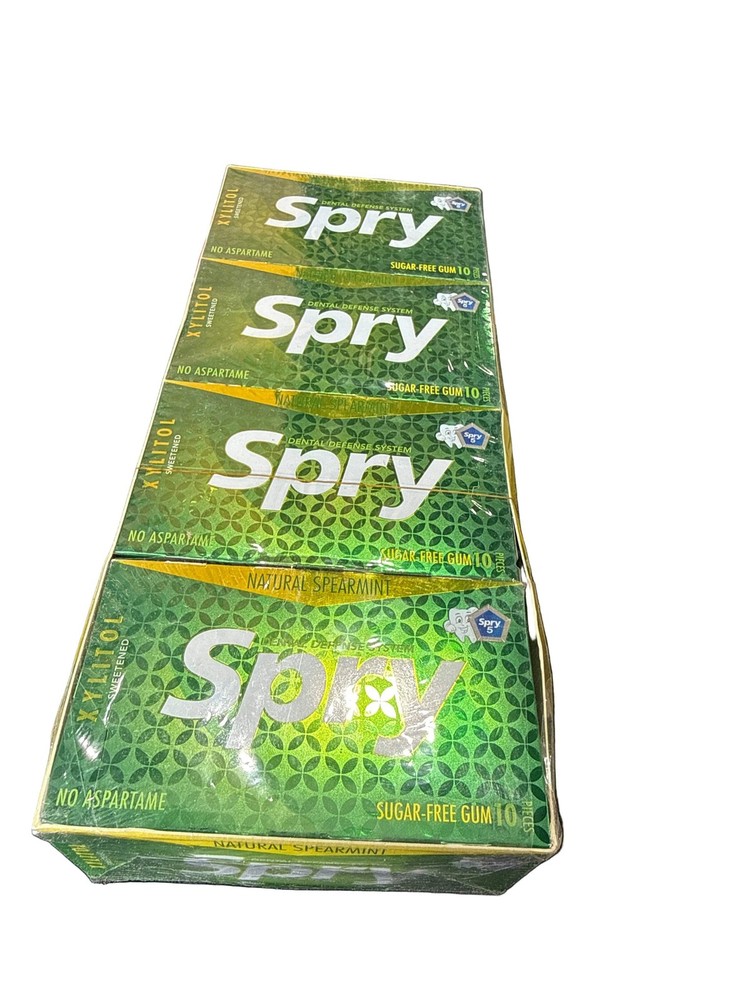 Spry Fresh Natural Xylitol Chewing Gum Dental Defense System – Aspartame-Free, S