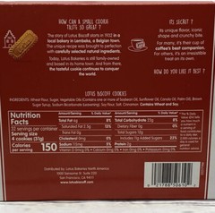 Lotus Biscoff European Biscuit Cookies Box w/4 Packs-128 Cookies – 35.2 oz Fresh