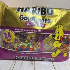 9.5oz/24ct HARIBO Goldbears WILD BERRY Gummy Candy Multipack Size Mixed Berries