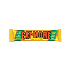 48 x Eat-more Chocolate Bars dark toffee chocolate, 52g – FREE SHIPPING