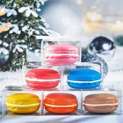 100 PCS Individual Clear Chocolate Coverd Oreos Cookie Boxes 2.17″ x2.17″ x1….
