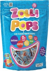Zolli Pops Sugar Free Dental Friendly Lollipops Assorted Flavors 3.1 Ounce Pack