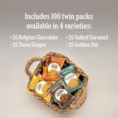 Walker’s Assorted Scottish Cookie Variety Pack – 100 Snack Packs (2 Cookies…