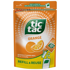 Bulk Resealable Refill Bag, Orange Flavored Mints, On-The-Go Refreshment, Includ