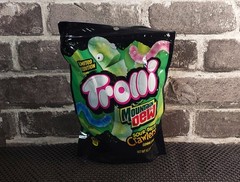 LIMITED EDITION- Trolli x Mountain Dew Sour Brite Crawlers Gummy Worms 12.3oz