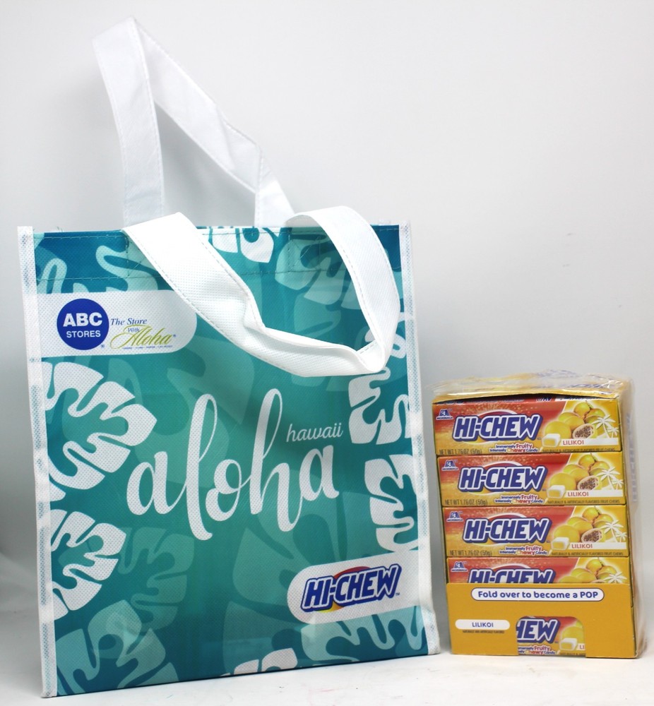 x15 Hi-Chew Lilikoi Chewy Fruit Candy & ABC Store Aloha Hawaii Bag Exp 6/20/26