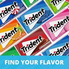 New Trident Original Flavor Sugar Free Gum 15 Packs (168 Pieces Total)