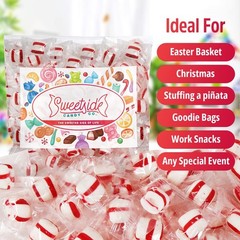Soft Peppermint Candy Mints, 5 Pound mints bulk individually wrapped, Refresh…