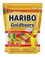 HARIBO Goldbears Gummi Candy – 10 oz Resealable Bag, Assorted Flavors