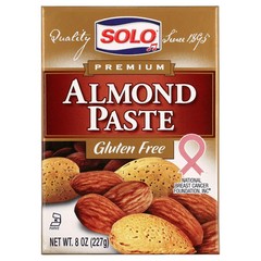 Solo Gluten-Free Almond Paste, Baking Mix Box 8 oz Free Shipping