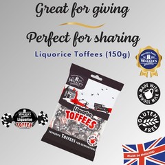 Walkers Nonsuch Liquorice Toffees Bag 5.29 Oz 5.3 Ounce (Pack of 2), Black