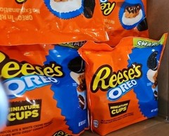 6 Pack~ Reese’s Oreo Milk Chocolate and White Creme Peanut Butter Cups Candy 9OZ