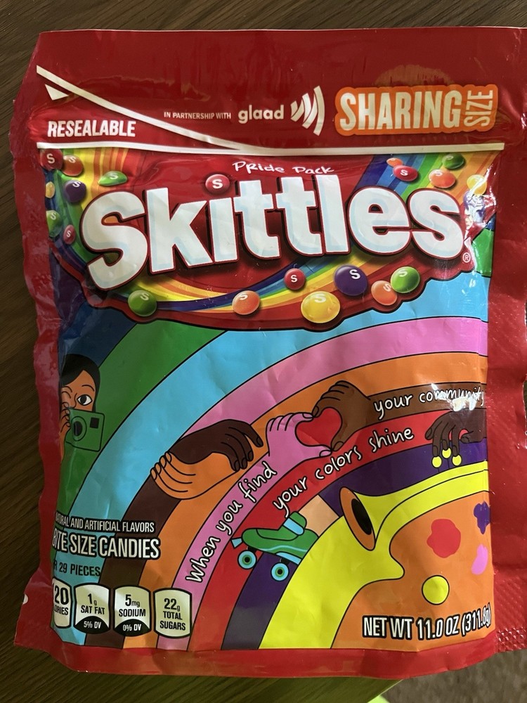 SKITTLES original New Limited Edition GLAAD PRIDE Sharing Size 15.6 oz lgbtq+