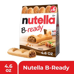 Nutella B-Ready Wafer Bars, Hazelnut Spread with Cocoa Snack Bar 4.6 oz