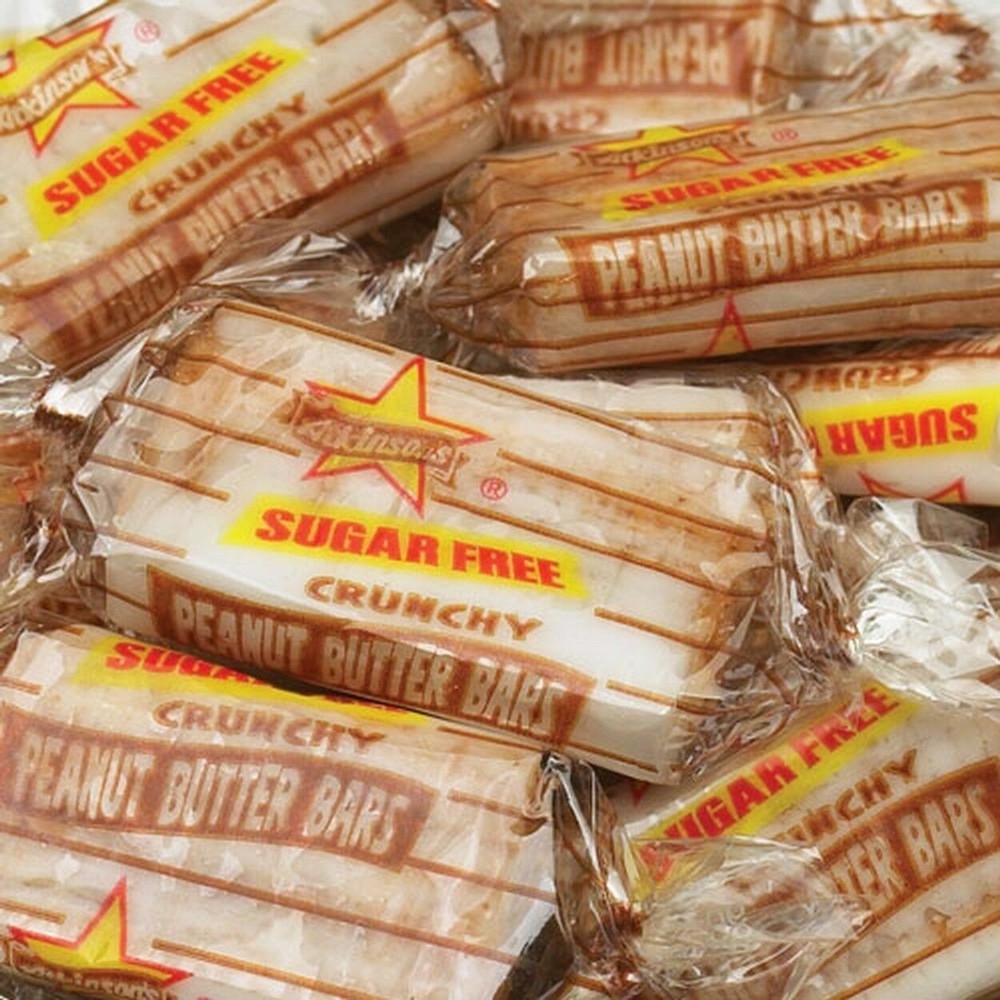 ATKINSON SUGAR FREE PEANUT BUTTER BARS – BULK – 1/2lb – SHIPS FREE