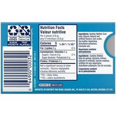 Excel Peppermint Sugar-Free Chewing Gum (12 Pellets) – PACK OF 4 – FROM CANADA