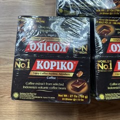 3 X Kopiko Coffee Hard Candy 1.13 Ounce Coffee Flavor Energy 24 Blister Packs