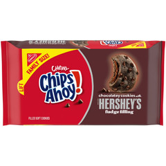Chips Ahoy Chewy Cookies Hershey’s Fudge Filled 14.85 oz Family Size,Free Ship..