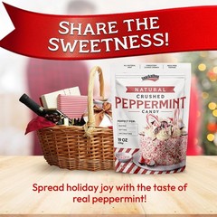 Versatile 19 OZ Crushed Peppermint Pieces – Perfect for Baking & Holiday Gifts