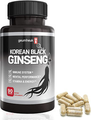 GeumHeuk Korean Black Ginseng Capsules (90 caps) Ginseng Pills