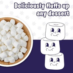 4 lbs Mini White Marshmallows – Natural Vanilla Flavor, No Artificial Additives