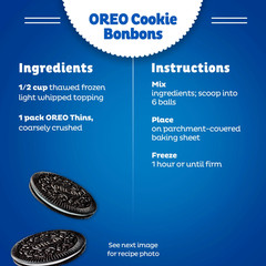 OREO Thins Chocolate Sandwich Cookies, Family Size, 11.78 Oz