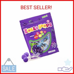 Zollipops Clean Teeth Pops Sugar Free Candy with Xylitol, Dye-Free Lollipops – K
