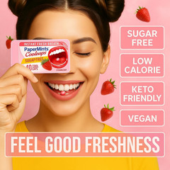 PaperMints CoolCaps – Instant Fresh Breath Mints Sugar-Free 4 Pack – 160 caps…
