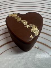 Handmade 3D Gift Unique Heart Milk Chocolate Bar Artisan Belgian Callebaut 130g.