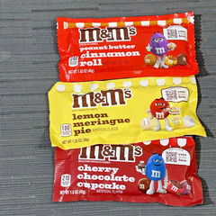 New! M&M’s Chocolate Candy (Bakery Collection) 1.5oz Cherry, PB, Lemon, Lot of 3